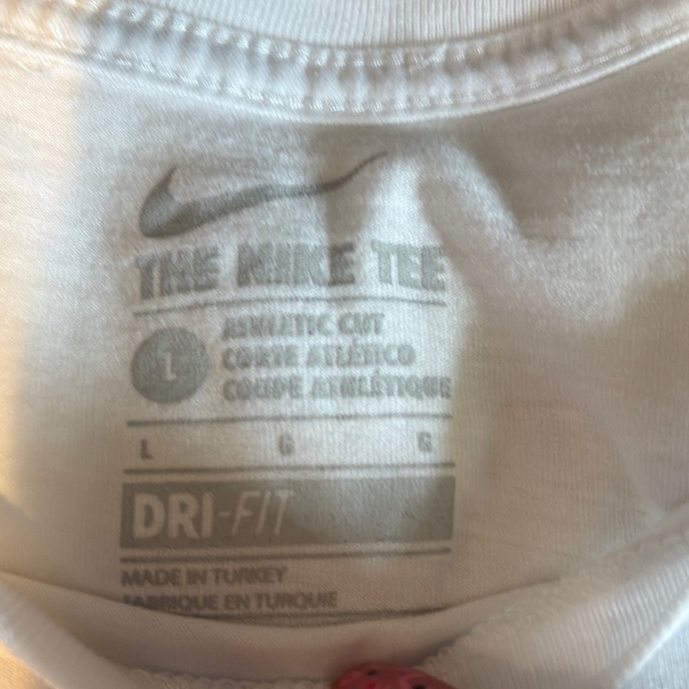 Nike White and Blue Short Sleeve Tee - Picture 6 of 9